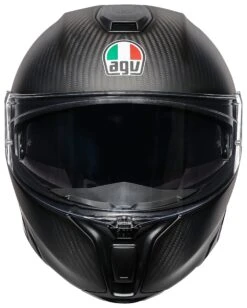 AGV Sportmodular Carbon Refractive Helmet -Motorcycle Accessories Store agv sport modular carbon refractive helmet black silver 3