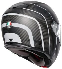 AGV Sportmodular Carbon Refractive Helmet -Motorcycle Accessories Store agv sport modular carbon refractive helmet black silver 4