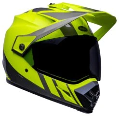 Bell Helmets Bell MX-9 Adventure Mips Dash Helmet -Motorcycle Accessories Store bell helmets mx9 adv mi dash hi viz yellow grey 2