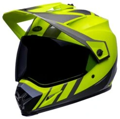 Bell Helmets Bell MX-9 Adventure Mips Dash Helmet -Motorcycle Accessories Store bell helmets mx9 adv mi dash hi viz yellow grey