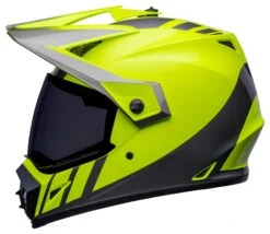 Bell Helmets Bell MX-9 Adventure Mips Dash Helmet -Motorcycle Accessories Store bell helmets mx9 adv mi dash hi viz yellow grey 7