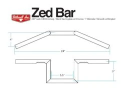 Biltwell Zed 1" Handlebars -Motorcycle Accessories Store biltwell one inch zed handlebars