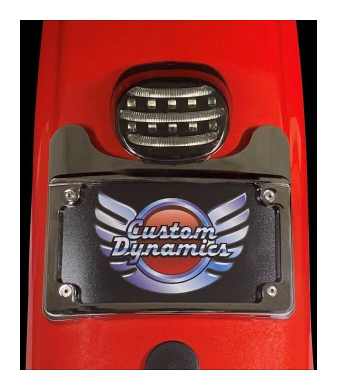 Custom Dynamics Turn Signal Eliminator License Plate Mount For Harley Touring 1997-2023 4 Custom Dynamics Turn Signal Eliminator License Plate Mount For Harley Touring 1997-2023 - Image 4