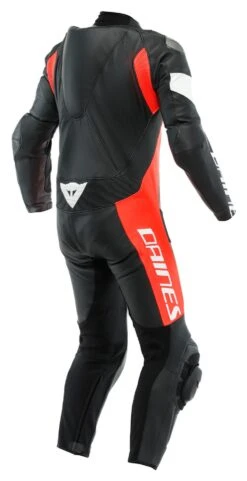 Dainese Tosa Perforated Race Suit -Motorcycle Accessories Store dainese tosa perforated leather suit black black white 3