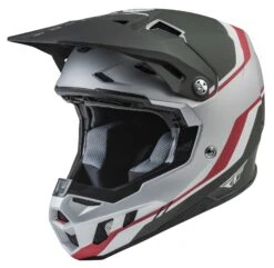 Fly Racing Formula CC Driver Helmet Silver/Red/White / LG [Open Box]
