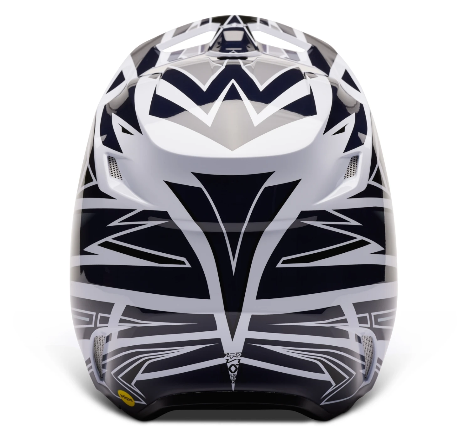 Fox Racing V1 Goat Strafer Helmet Navy Blue / LG [Open Box] - Image 4