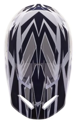 Fox Racing V1 Goat Strafer Helmet Navy Blue / LG [Open Box] -Motorcycle Accessories Store fox racing v1 goat strafer helmet navy blue lg open box navy blue 6