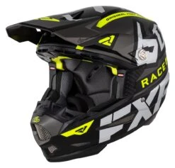 FXR 6D ATR-2 Race Division Helmet 30 FXR 6D ATR-2 Race Division Helmet -Motorcycle Accessories Store fxr6 datr2 race division helmet black grey hi viz yellow