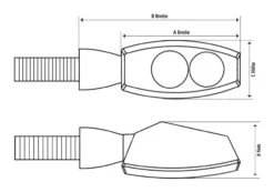Highsider Sonic X1 / X2 LED Turn Signal -Motorcycle Accessories Store highsider led indicator sonic x2 2