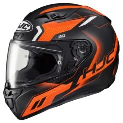 HJC I10 Robust Helmet 10 HJC I10 Robust Helmet -Motorcycle Accessories Store hj ci10 robust helmet black orange