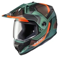 HJC DS-X1 Synergy Helmet 9 HJC DS-X1 Synergy Helmet -Motorcycle Accessories Store hjcdsx1 synergy helmet green orange brown