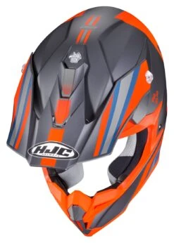 HJC I50 Flux Helmet 8 HJC I50 Flux Helmet -Motorcycle Accessories Store hjci50 flux helmet orange grey blue 2
