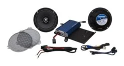 Hogtunes G4 Front Speakers And 225 Watt Amp Kit For Harley Touring 2014-2023