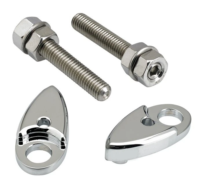 Joker Machine Dual Rat Eye Turn Signal Adapter Plates For Harley 1992-2017 2 Joker Machine Dual Rat Eye Turn Signal Adapter Plates For Harley 1992-2017 - Image 2