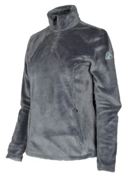 Klim Cascade Quarter Zip Women's Fleece -Motorcycle Accessories Store klim cascade14 zip pullover womens jacket black 4