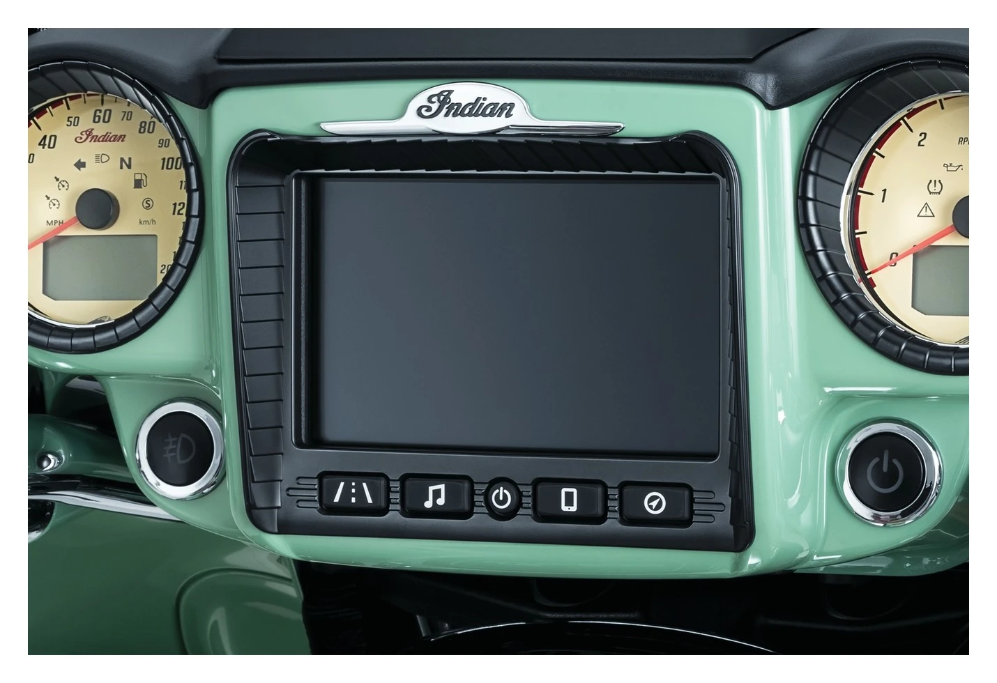 Kuryakyn Aztec Stereo Accent For Indian 2017-2019 3 Kuryakyn Aztec Stereo Accent For Indian 2017-2019 - Image 3