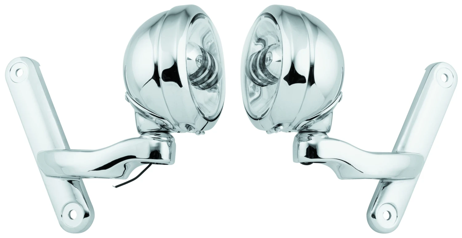 Letric Lighting Co. 4.5" LED Fog/Passing Lights W/ Bucket And Bracket For Harley 1997-2023 - Image 2