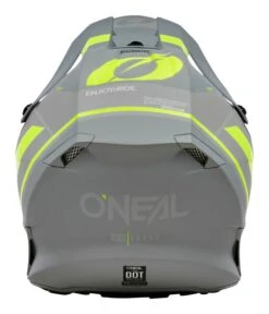 O'Neal 10 Series Hyperlite Flow Helmet -Motorcycle Accessories Store o neal10 series hyperlite flow helmet grey hi viz yellow 2