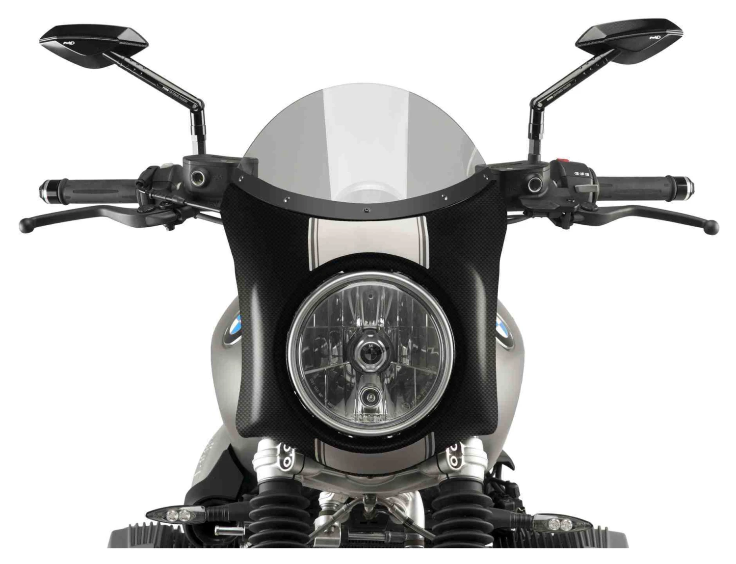Puig Semi-Fairing Windscreen BMW R NineT Scrambler / Pure 2016-2020 Light Smoke / Carbon Look [Open Box]