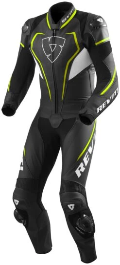 REV'IT! Vertex Pro Race Suit -Motorcycle Accessories Store revit one piece vertex pro bw black fluo yellow