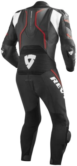REV'IT! Vertex Pro Race Suit -Motorcycle Accessories Store revit one piece vertex pro bw black red 1