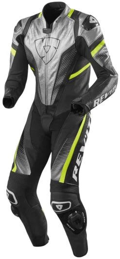 REV'IT! Spitfire Race Suit -Motorcycle Accessories Store revit spitfire race suit silver neon yellow