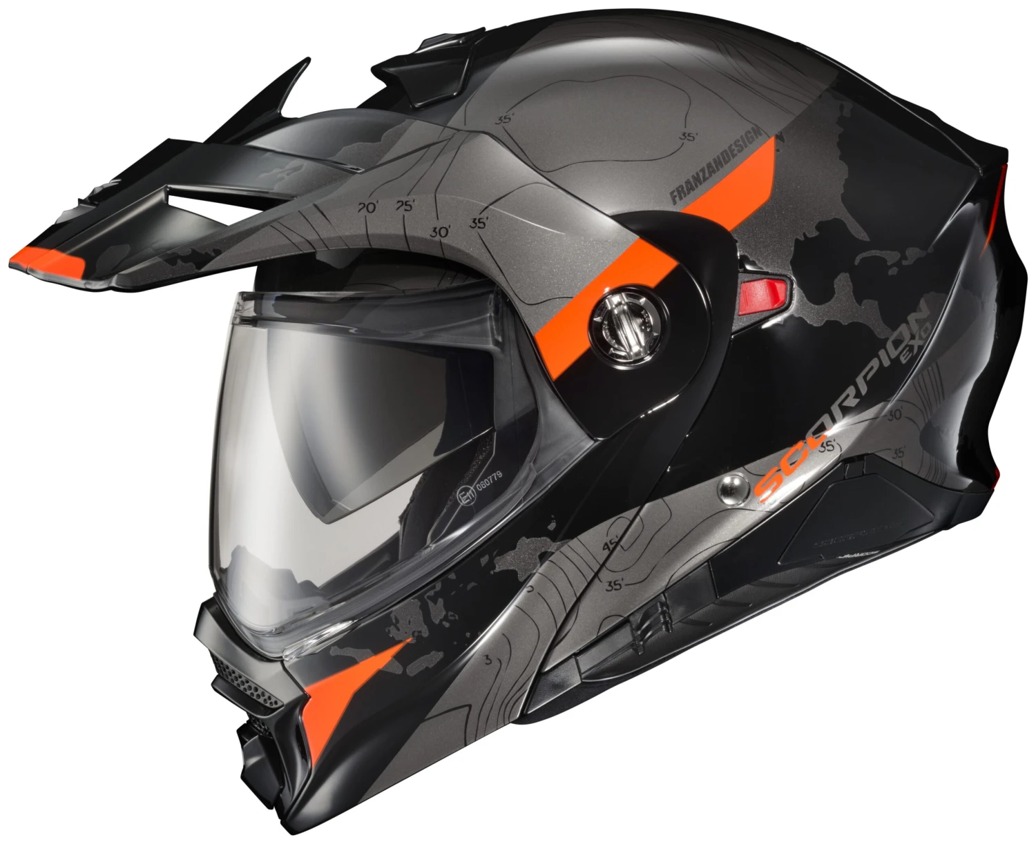 Scorpion EXO-AT960 Topographic Helmet 2 Scorpion EXO-AT960 Topographic Helmet - Image 2