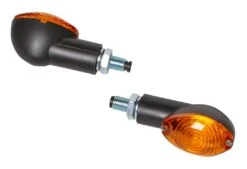 Speedmetal Micro Oval Turn Signals -Motorcycle Accessories Store speedmetal micro oval turn signals black amber 1
