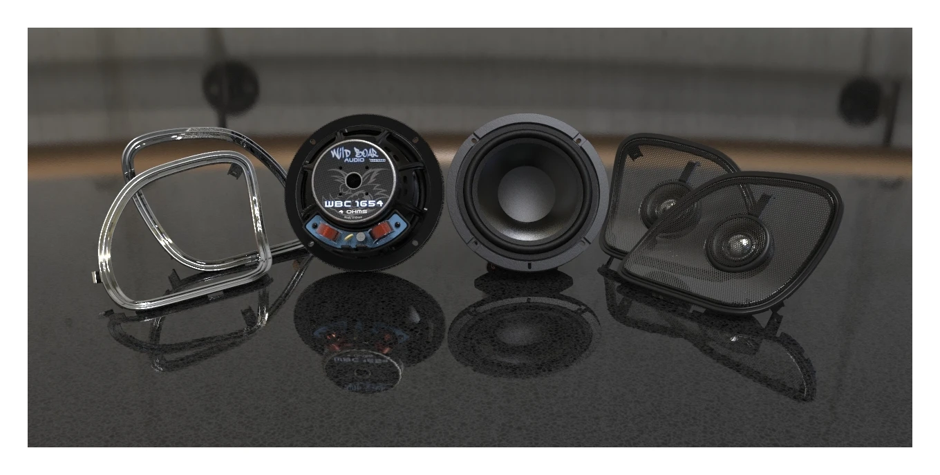 Wild Boar By Hogtunes Front & Rear Speakers & 600 Watt Amp Kit For Harley Road Glide 2016-2022 - Image 3